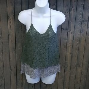 Xhilaration Sleeveless Embroidered Spaghetti Strap